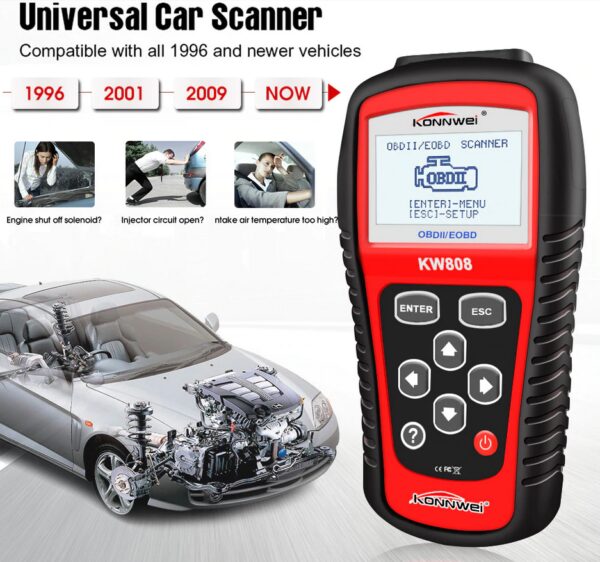 ESCANER AUTOMOTRIZ KONNWEI WK808 - Imagen 3