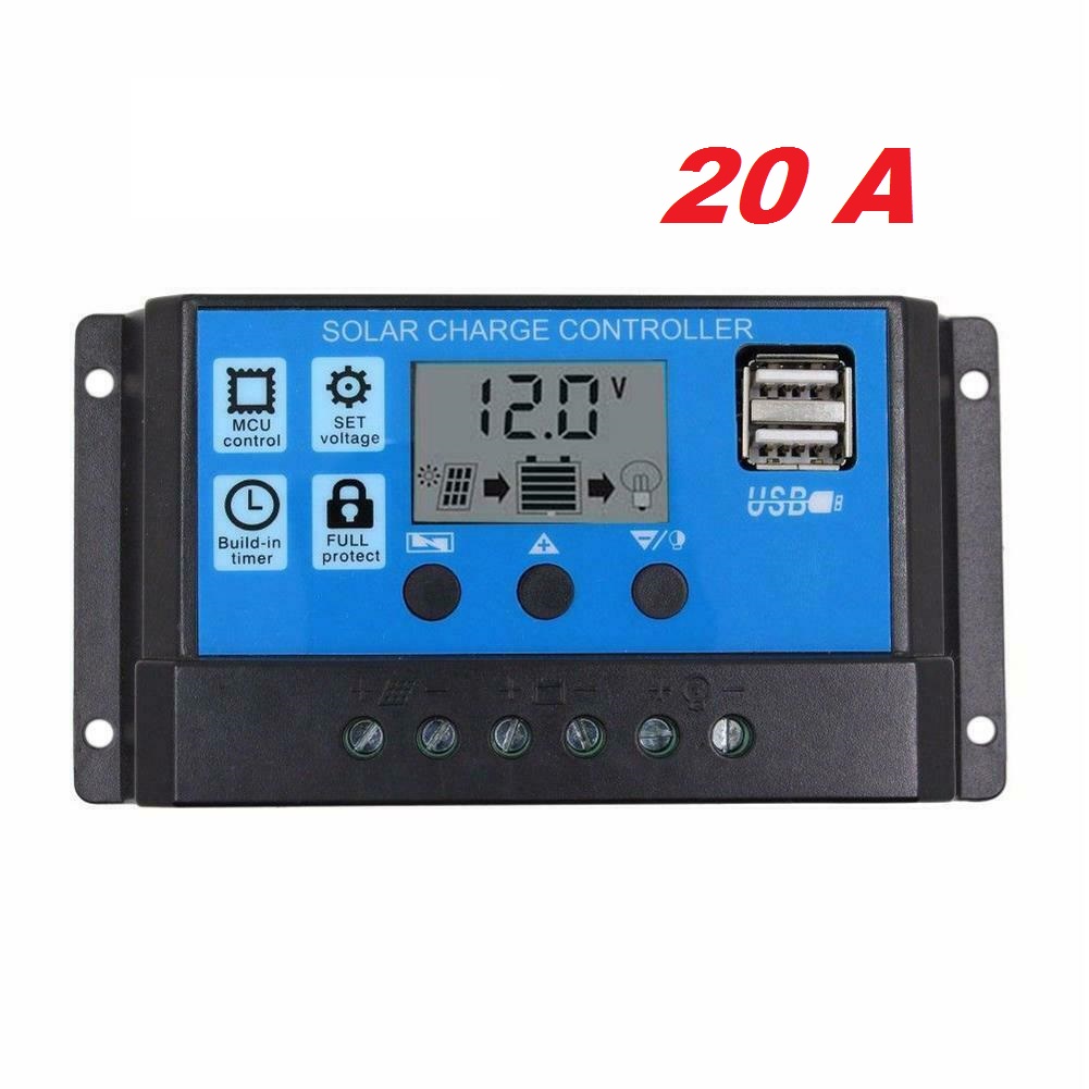 Controlador De Carga Solar PWM  20 A