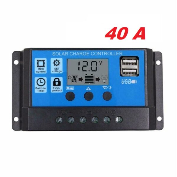 Controlador De Carga Solar PWM  40 A