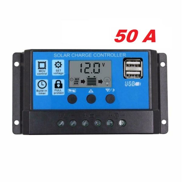 Controlador De Carga Solar PWM  50 A