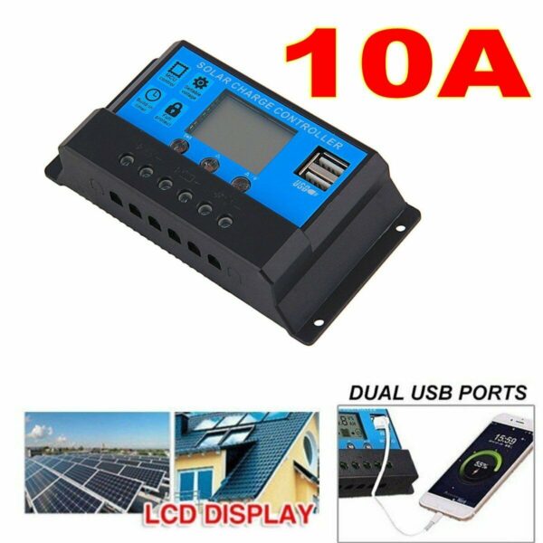 Controlador De Carga Solar PWM  10 A - Imagen 4
