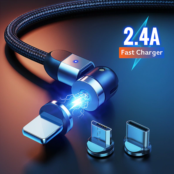 Cable magnético GETIHU 3A Micro USB Tipo C.
