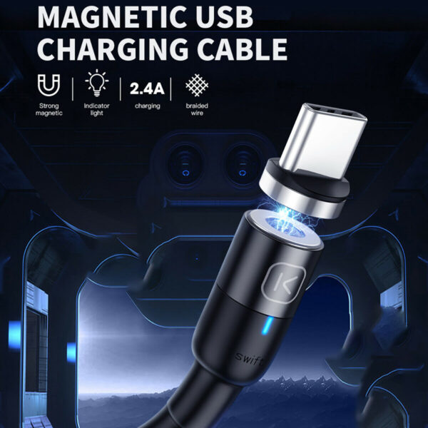 Cable de carga magnética USB-C para Samsung Android - Imagen 3