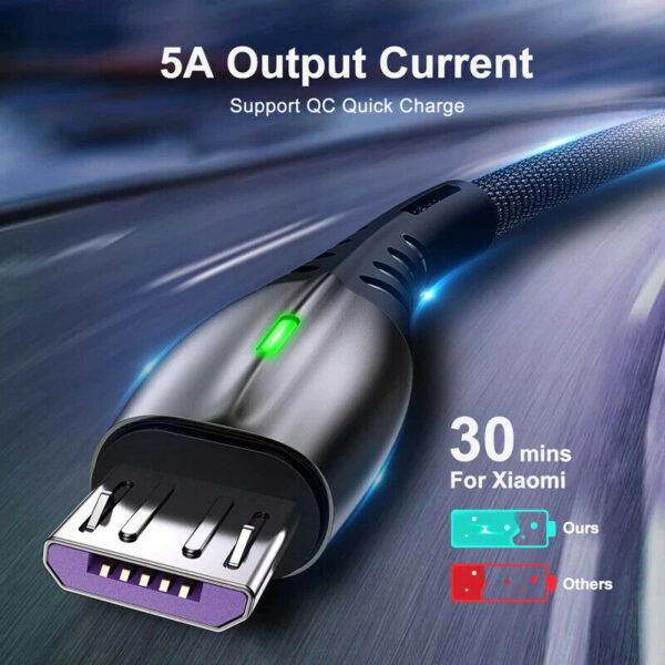 Cable micro USB  de 5Amp Android - Imagen 3