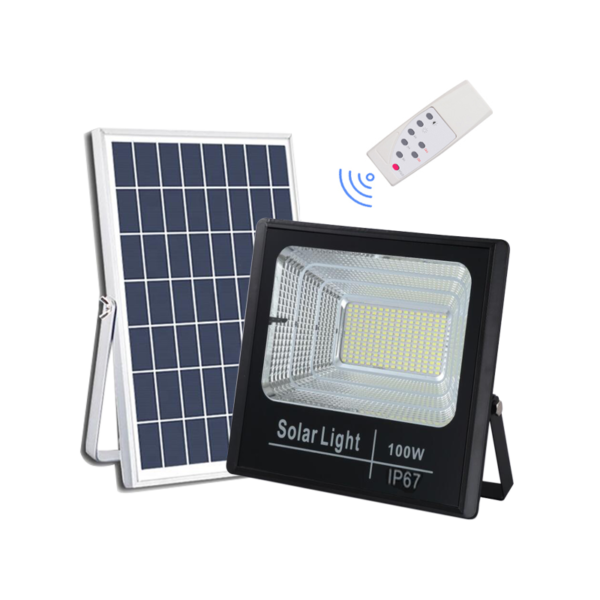 Kit Foco Solar Flood Light 100W