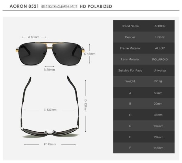 Gafas de sol AORON HD Polarizado. - Imagen 5