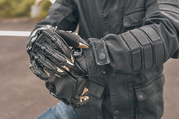 Guantes de cuero para motocicleta Knox Handroid Pod MK IV (MK4) - Imagen 3