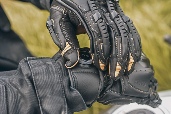 Guantes de cuero para motocicleta Knox Handroid Pod MK IV (MK4) - Imagen 4