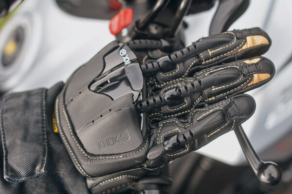 Guantes de cuero para motocicleta Knox Handroid Pod MK IV (MK4) - Imagen 5