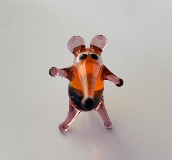 Figura de vidrio Rata