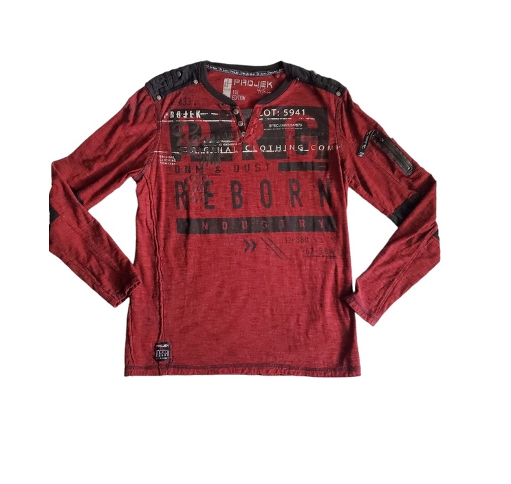 Polera Projek Raw graphic Red Hombre