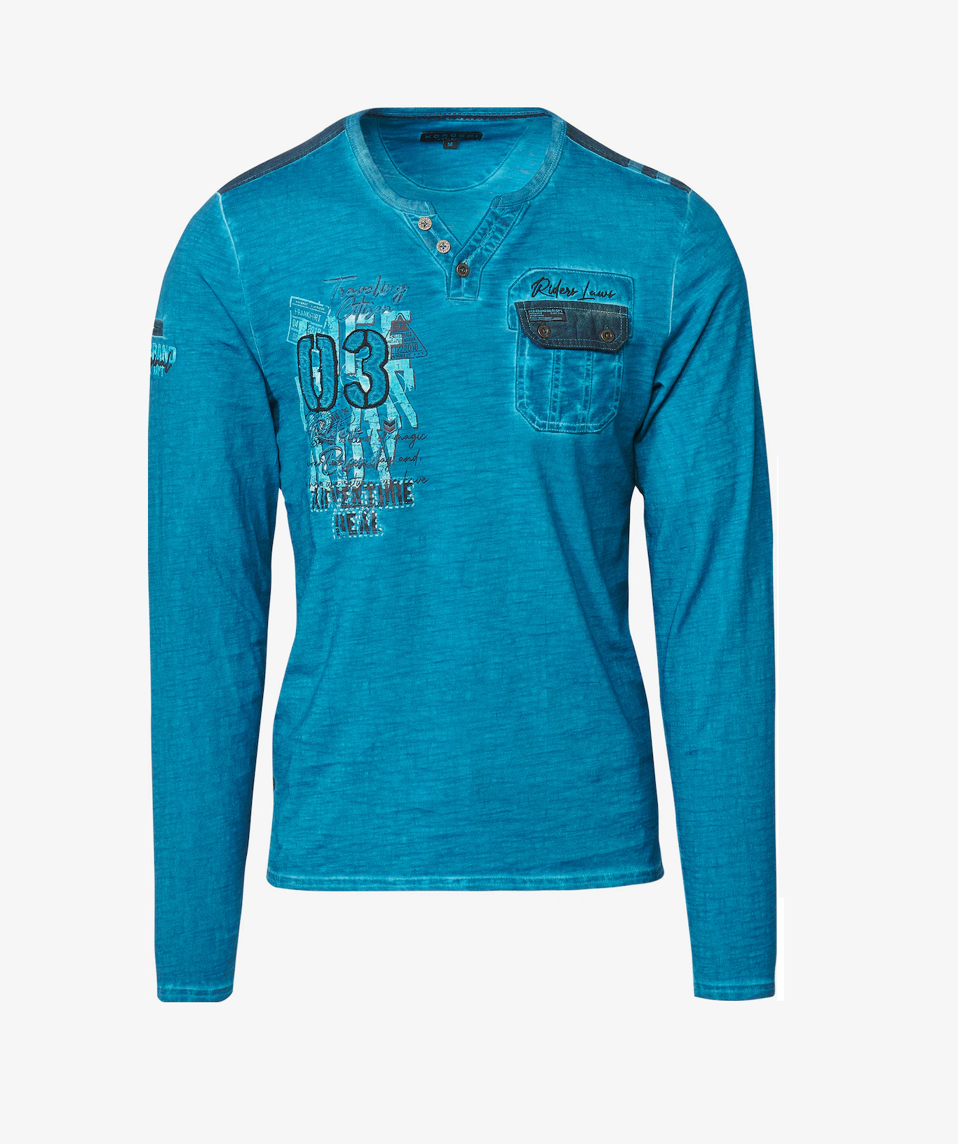 Polera Koroshi Blue Hombre