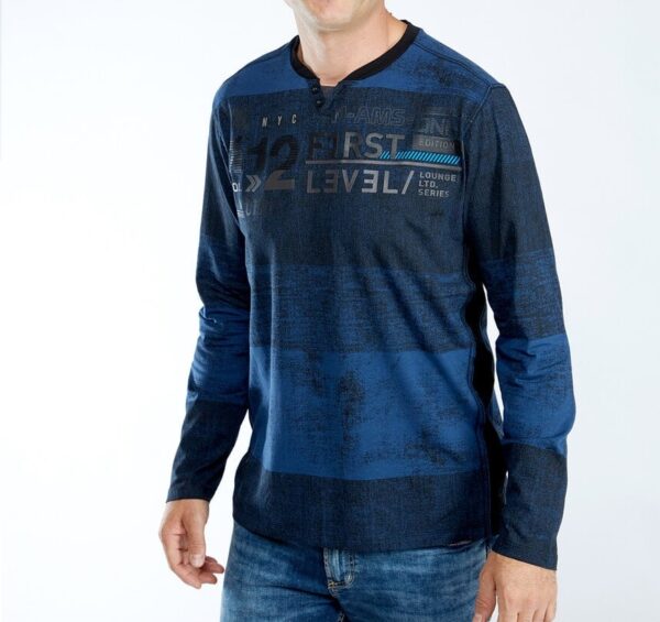 Polera Projek Raw graphic blue Hombre